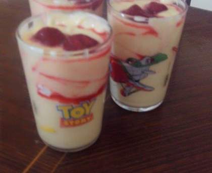 Mousse aux citrons & aux fraises