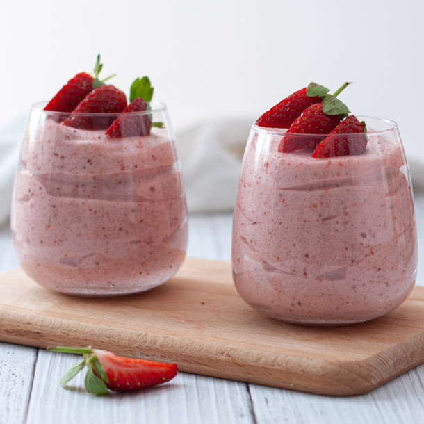 Mousse aux fraises