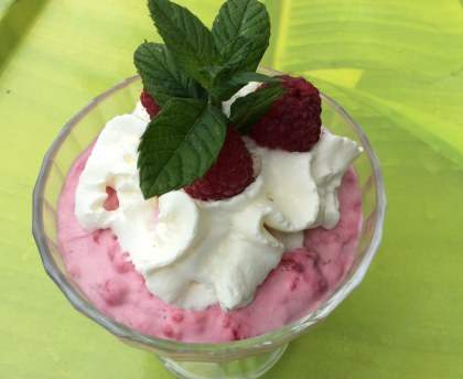 Mousse aux framboises facile