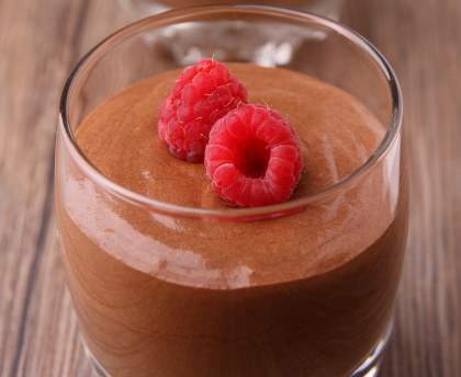 Mousse chocolat framboises