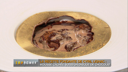 Mousse chocolat noir, spéculoos et crème chocolat au lait