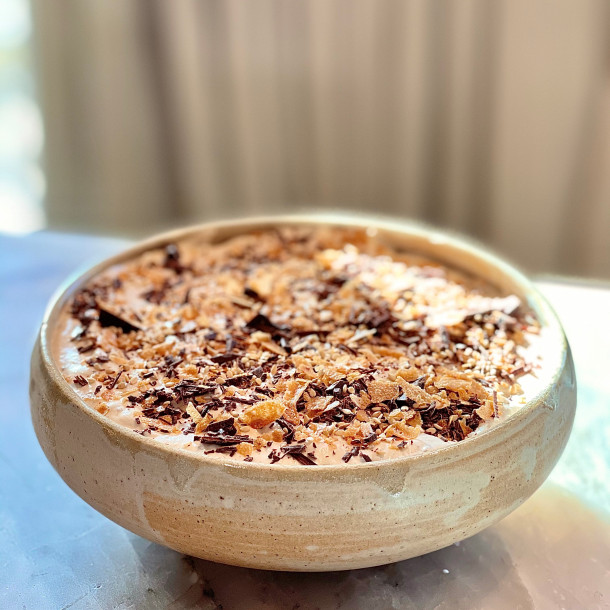 Mousse croustillante chocolat noisette