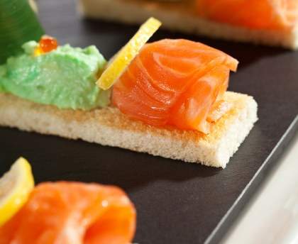 Mousse d'avocat et de saumon pour l'apéro