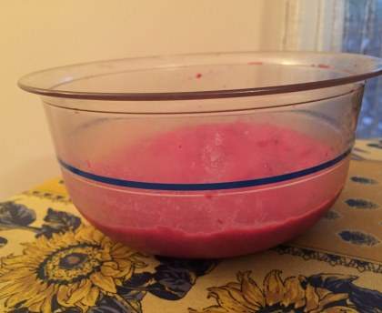 Mousse de betteraves à la ricotta