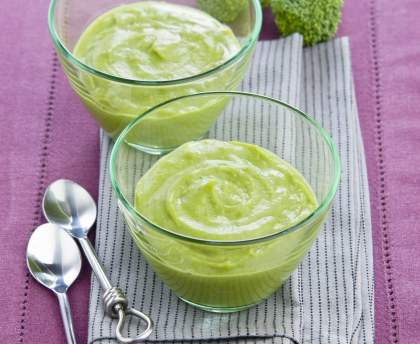 Mousse de brocoli au basilic