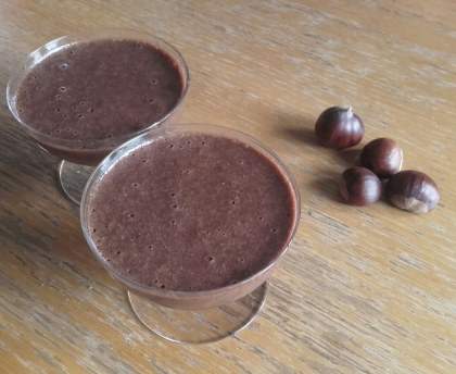 Mousse de châtaigne au chocolat