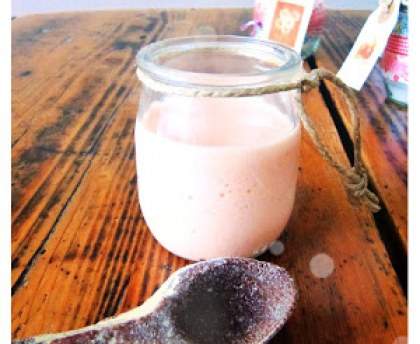 Mousse de fraise Tagada à la fleur d'oranger