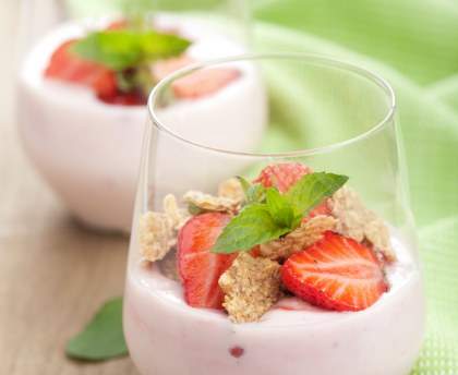 Mousse de fraises au mascarpone
