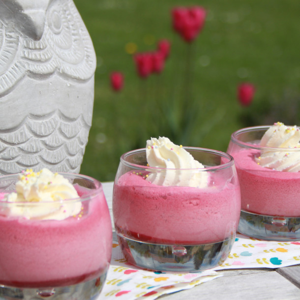 Mousse de framboises