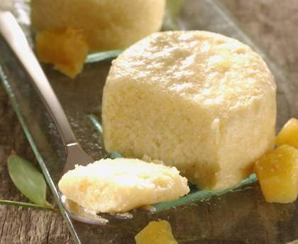mousse de mangue et gingembre confit