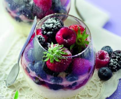 Mousse de mascarpone aux fruits rouges
