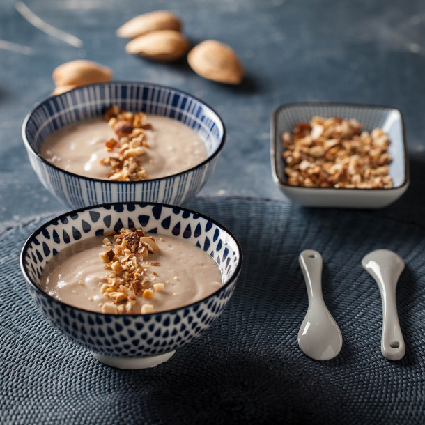Mousse de poire Nashi et amande à l’agar-agar 
