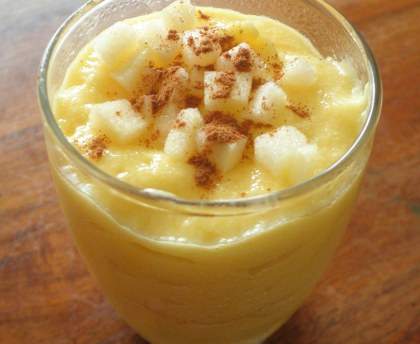 Mousse de pomme et brunoise pomme fruit