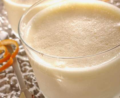Mousse glacée à la liqueur d'orange