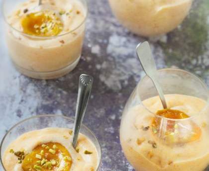 Mousse glacée aux abricots