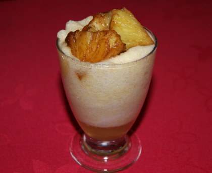 Mousse légère d'ananas
