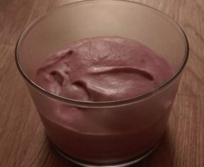 Mousse rapide aux framboises 