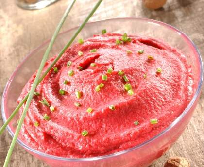 Mousse rose à la betterave