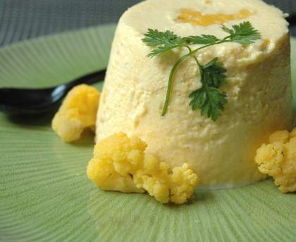 Mousseline de chou-fleur à la ciboulette