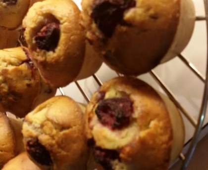 Muffin à la confiture de fruits rouges