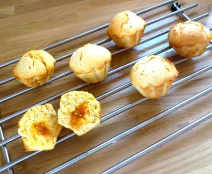 Muffins à la confiture d'abricot