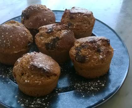 Muffins á la Noix de coco avec pépites de chocolat