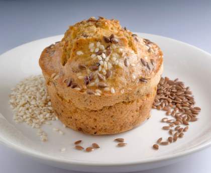 Muffins à l'huile de sésame et graines