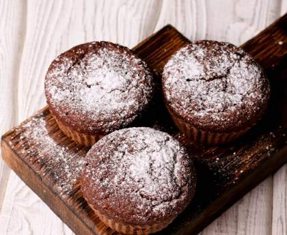 Muffins au cacao