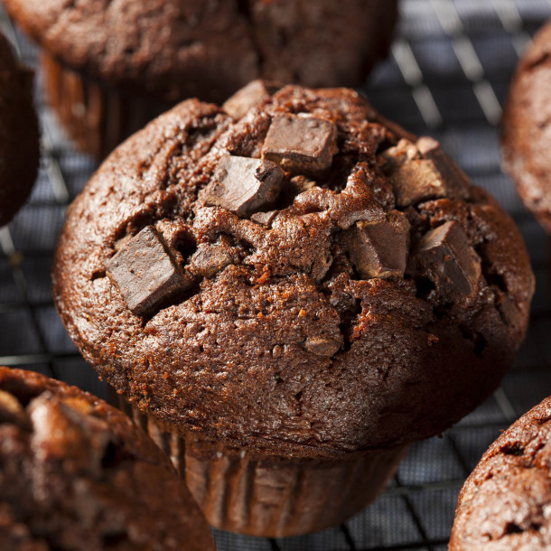 Muffins au chocolat au lait pas chers en 15 min