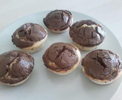 Muffins au chocolat caramel