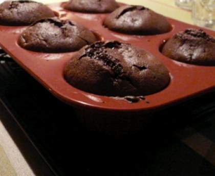 Muffins au chocolat coeur moelleux
