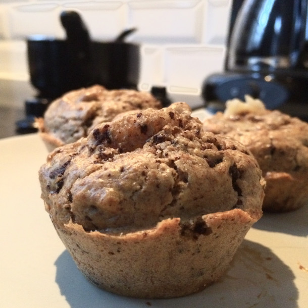 Muffins au chocolat et à la banane