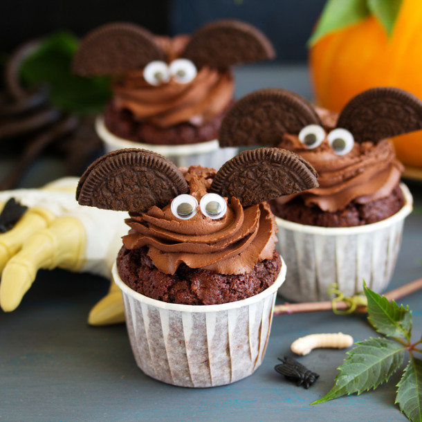 Muffins au chocolat Halloween