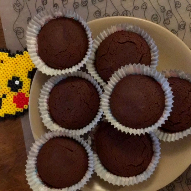 Muffins au chocolat noir (végétalien, sans gluten)