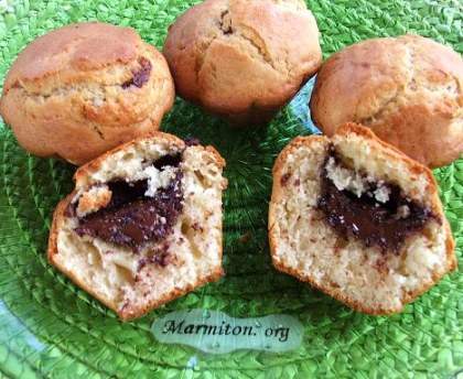 Muffins au chocolat surprise