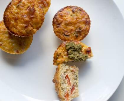 Muffins au pesto