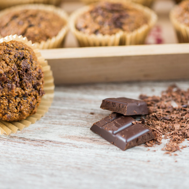 Muffins au sarrasin au chocolat