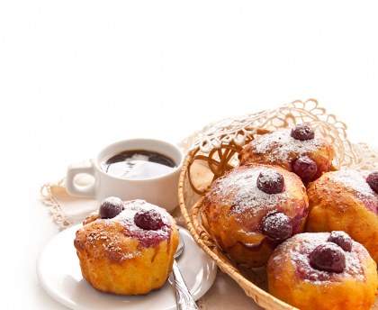 Muffins aux cerises