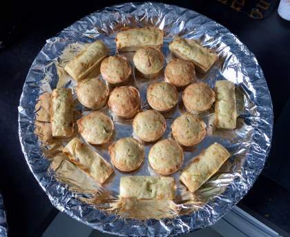 Muffins aux courgettes et saumon fumé