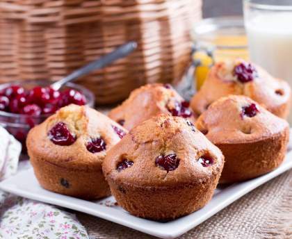 Muffins aux groseilles