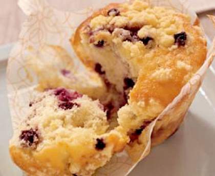 Muffins aux Myrtilles glacés à la Cannelle