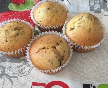 Muffins aux noix de pécan et chocolat