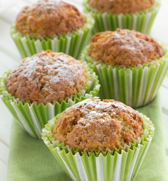 Muffins aux pommes et pistaches