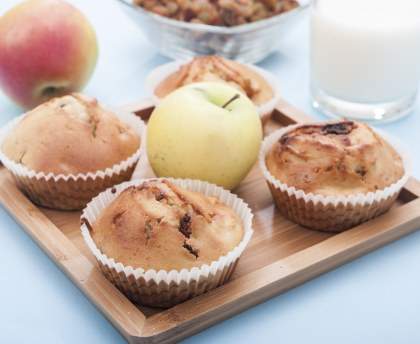 Muffins aux pommes