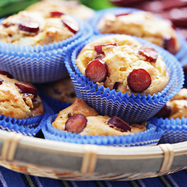 Muffins aux saucisses