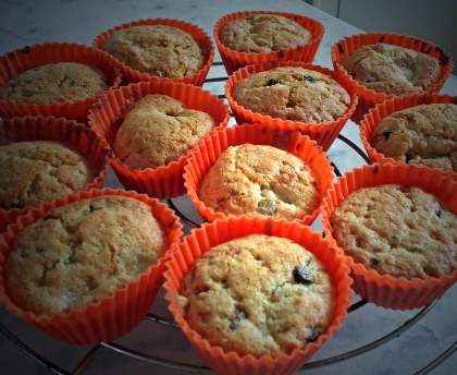 Muffins banane-chocolat-pralin