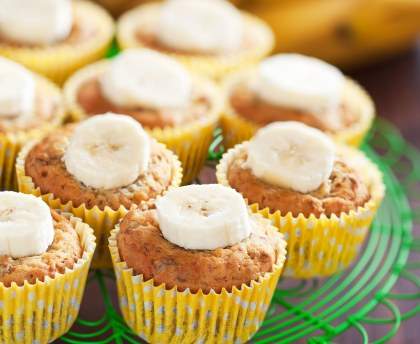 Muffins bananes et noix