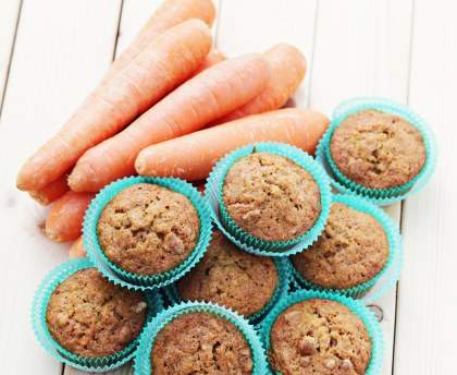Muffins carottes - cannelle faciles