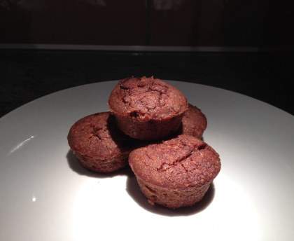 Muffins choco-caramel, beurre salé