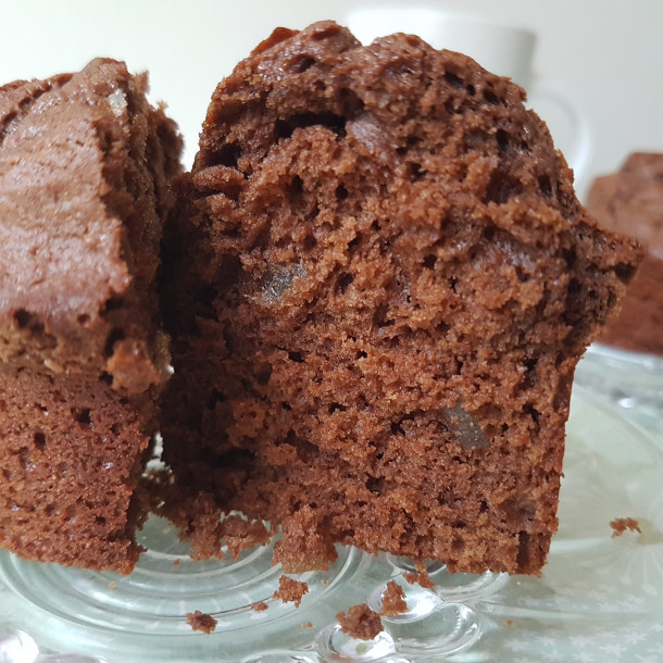 Muffins chocolat et citron confit